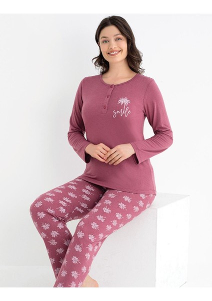 Uzun Kol Mevsimlik Pijama Takımı Viskon Alperi 790-55 fiyatları