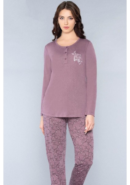 Uzun Kol Mevsimlik Pijama Takımı Viskon Alperi 790-53 fırsatları