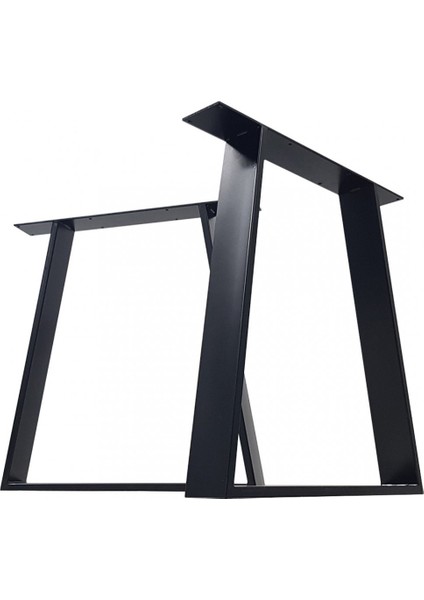 Metal Masa Ayağı Tasarım Metal Ayak Ofis Toplantı Yemek Masası Ayağı 50X75 cm Siyah Renk 1 Takım fiyatları