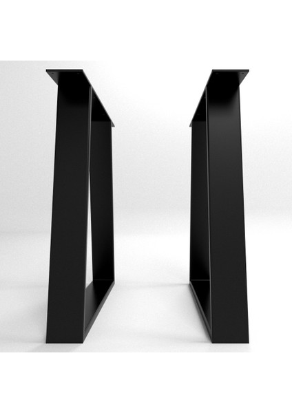 Metal Masa Ayağı Tasarım Metal Ayak Ofis Toplantı Yemek Masası Ayağı 50X75 cm Siyah Renk 1 Takım fırsatları