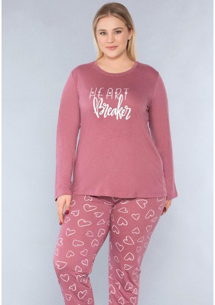 Büyük Beden Battal Uzun Kol Mevsimlik Pijama Takımı Viskon Alperi B790-26 fırsatları