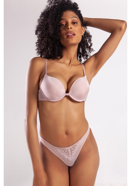 Garland Heavy Push Up Bra, Açık Pembe Konforlu ve Şık Sütyen