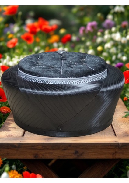 Sarık,siyah Sarık,imam Sarığı,imam Fesi,takke,lüks Sarık,sultan Sarık,çapraz Sarık,gri Püsküllü Sarık,saten Sultan Sarık S224