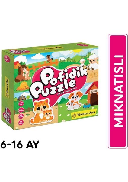 Pofidik Magnet Puzzle - Çiftlik Hayvanları