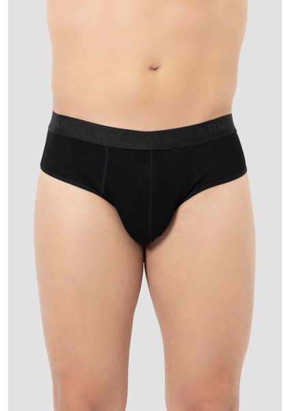 Erkek Bambu Slip Külot Düz Siyah 3'lü Paket modelleri