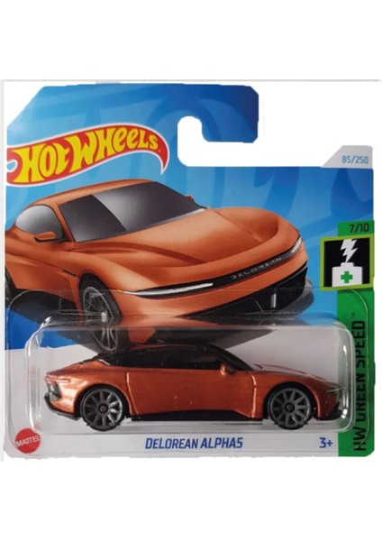 1/64 Ölçek Tekli Regular Arabalar HTD32 Hw Green Speed / Delorean Alphas