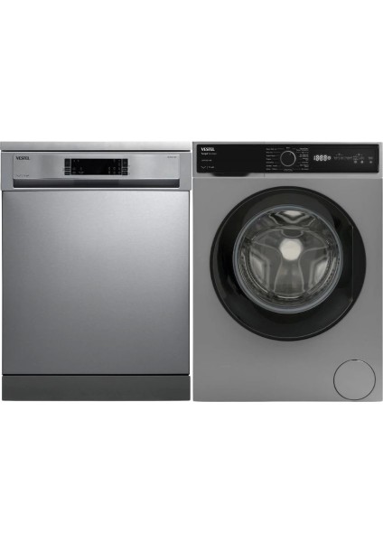 2'li Inoks Beyaz Eşya Seti (Cmı 97302 G Çamaşır + Bm 4212 x Bulaşık)