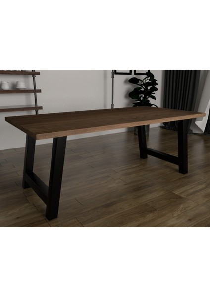 Yemek Masası Ayağı Profil Masa Ayağı Tasarım Masa Ayakları Retro Tasarım 60X75 cm Siyah Renk 1 Takım