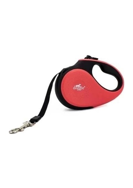 Doggie Soft Otomatik Köpek Uzatma Tasması Large Pembe 50 kg 5 mt