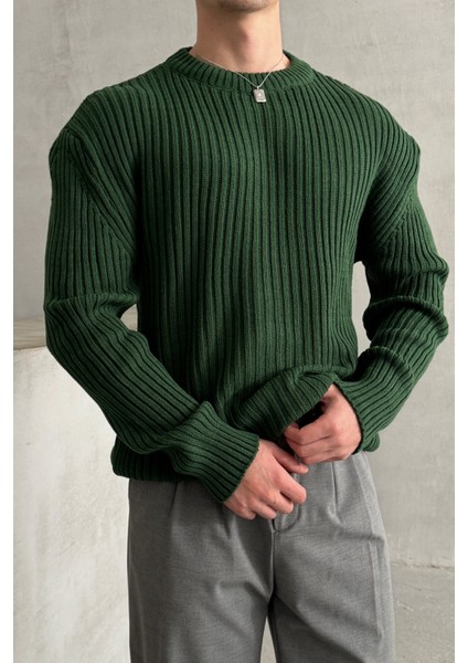 Erkek Fitilli Örme Oversize Kazak fiyatları