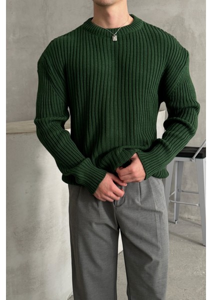 Erkek Fitilli Örme Oversize Kazak modelleri