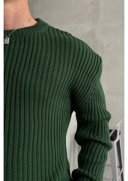 Erkek Fitilli Örme Oversize Kazak indirimleri