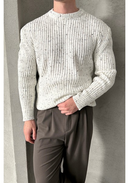 Erkek Fitilli Örme Oversize Kazak fiyatları