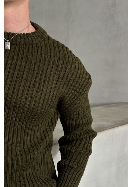 Erkek Fitilli Örme Oversize Kazak fırsatları