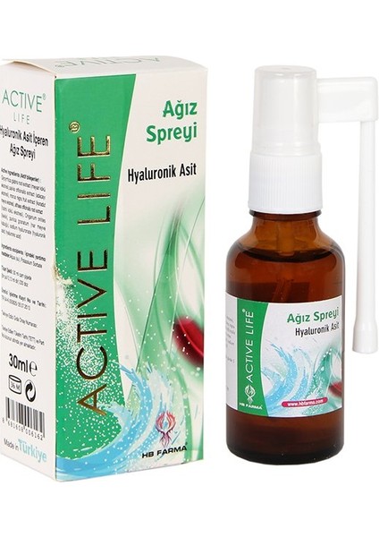 Active Life Ağız Spreyi Hyaluronik Asit 30 ml