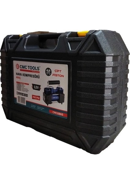 6865 Çift Piston Araç Hava Kompresörü(Lastik Şişirme)