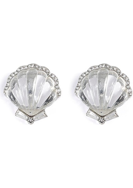 Kristal Taşlı Deniz Kabuğu Küpe TS1250068132002
