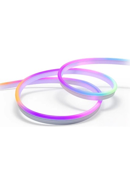 Televizyon ve Bilgisayar Arkası Sese Duyarlı Animasyonlu Rgb Kumandalı 5 Metre Neon Şerit Hortum LED USB ve App Uyumlu