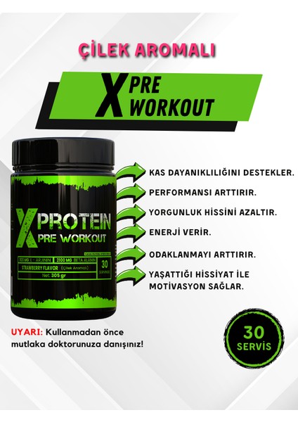Pre-Workout 305 gr Çilek Aromalı fırsatları
