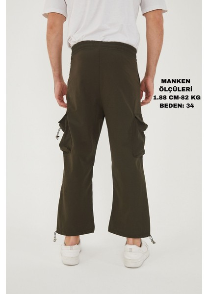 CAMP550 Outdoor Tactical Kargo Cepli Ayarlanabilir Paçalı Oversize Erkek Jogger Yürüyüş Pantolonu