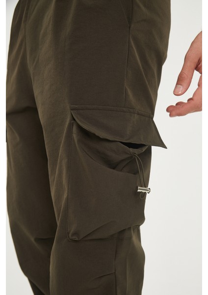 CAMP550 Outdoor Tactical Kargo Cepli Ayarlanabilir Paçalı Oversize Erkek Jogger Yürüyüş Pantolonu
