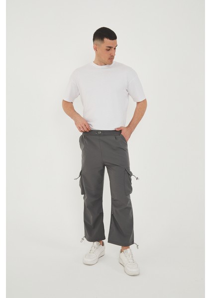CAMP550 Outdoor Tactical Kargo Cepli Ayarlanabilir Paçalı Oversize Erkek Jogger Yürüyüş Pantolonu