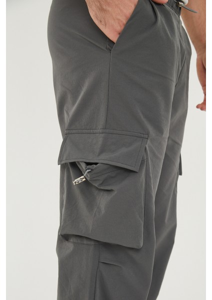 CAMP550 Outdoor Tactical Kargo Cepli Ayarlanabilir Paçalı Oversize Erkek Jogger Yürüyüş Pantolonu