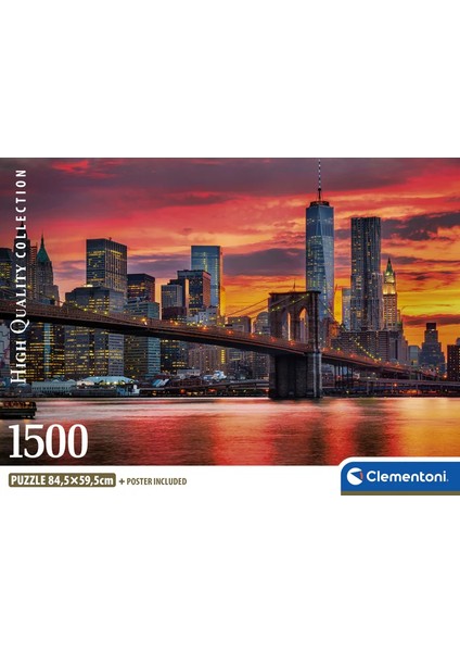 1500 Parça East River At Dusk Puzzle