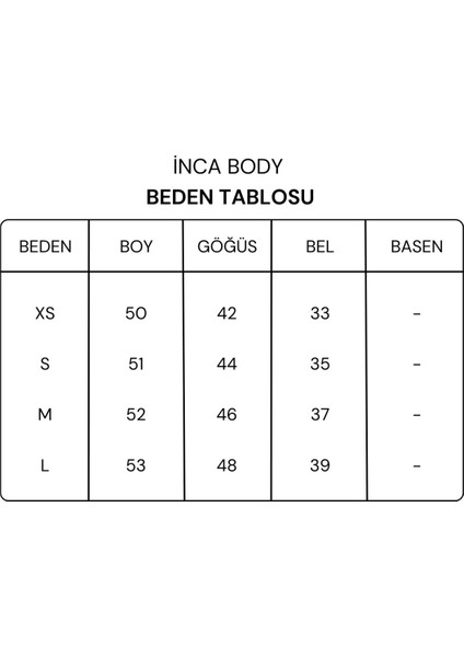 Inca Halter Yaka Body modelleri