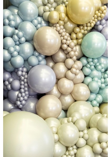Aura Collection Ice Blue Balon (Buz Mavisi) - 12 Inç - 10 Adet