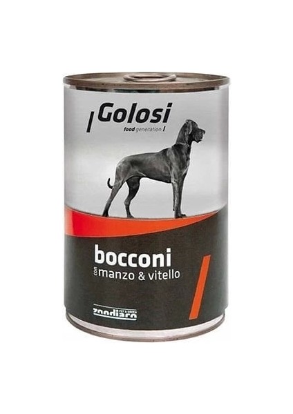 Golosi Sığır ve Dana Etli Yetişkin Köpek Konservesi 400 gr
