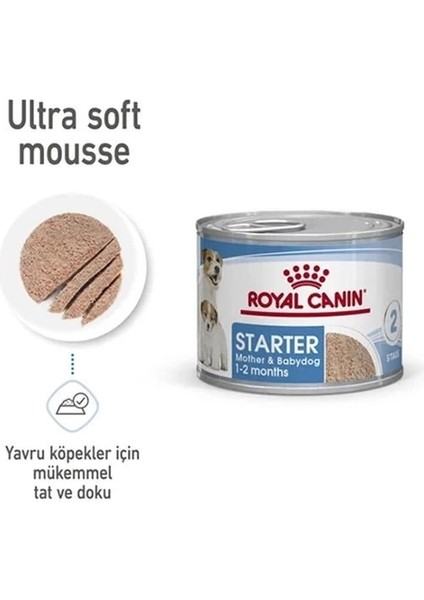 Royal Canin Starter Mousse Yavru Konserve Köpek Maması 195 gr