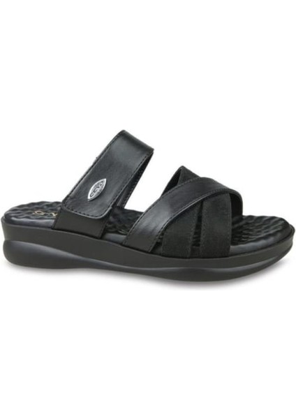 9975-14 Yumuşak Pad Taban Kadın Terlik Siyah 36-40