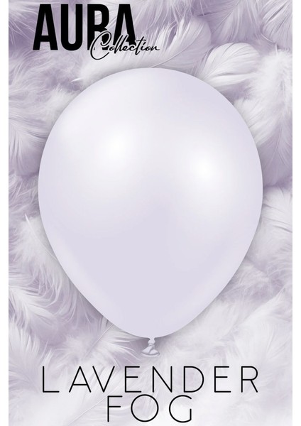 Aura Collection Lavender Fog Balon (Lavanta Sisi) - 12 Inç - 10 Adet