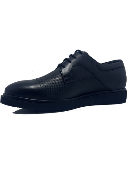 Siyah Bağcıklı Deri Günlük Klasik Erkek Ayakkabı fırsatları