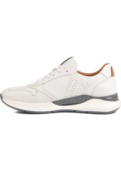 Beyaz Hakiki Deri Erkek Sneaker 758803 M fiyatları