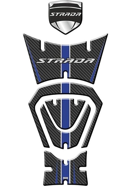 Momdial Strada 125 2022 - 2024 Uyumlu Tank Pad Set 007