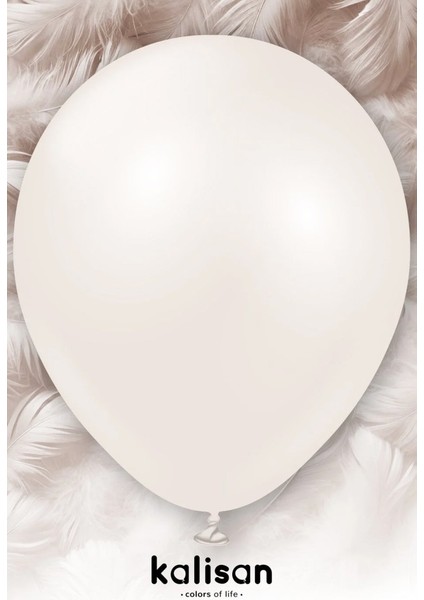 Aura Collection Beige Cream Balon (Bej Krem) - 12 Inç - 10 Adet