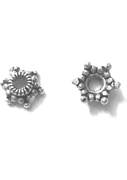 Takı Yapımı 7 Adet 925 Ayar Gümüş Kapak 7 mm 2.10 Gram No. 6957