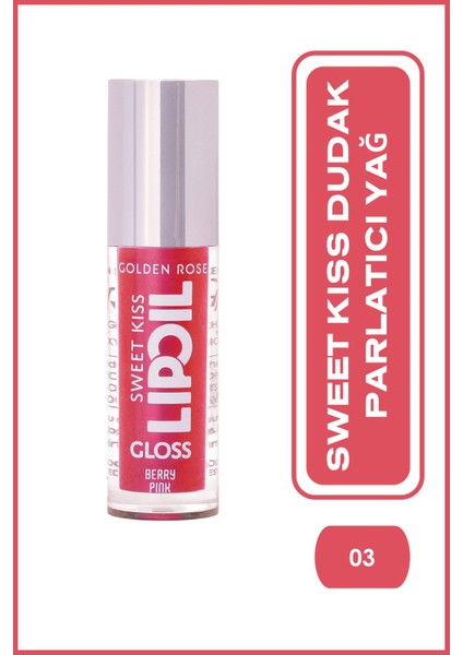 Sweet Kiss Lip Oil Gloss No:03 - Dudak Parlatıcı Yağ