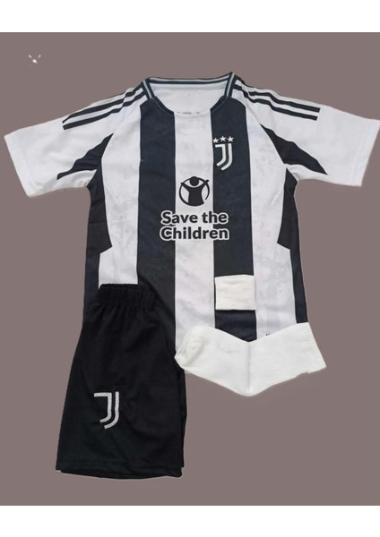 Juventus Kenan Yıldız Yeni Sezon 2024/25 10 Numara Çocuk Forması 4lü Set Çorap-Bileklik Hediyeli Sf