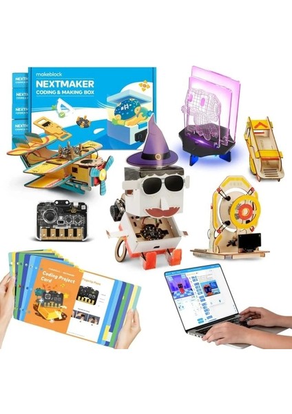 Nextmaker 3'ü 1 Arada Kodlama Kiti Seviye2/kutu1-Kutu6