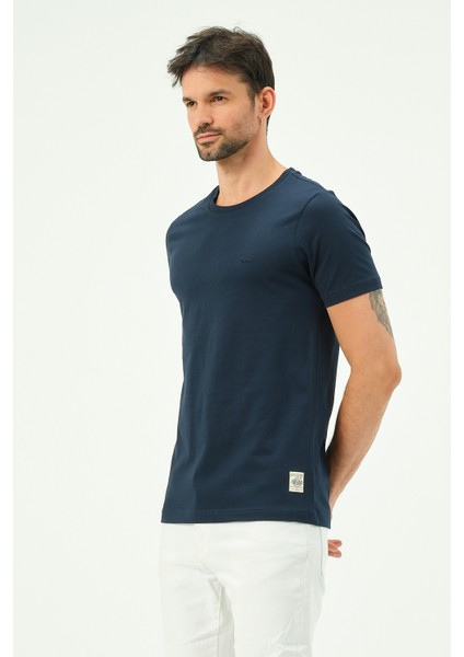 Lacivert Casual Sıfır Yaka Büyük Beden Bıg Sıze Erkek Tişört fiyatları