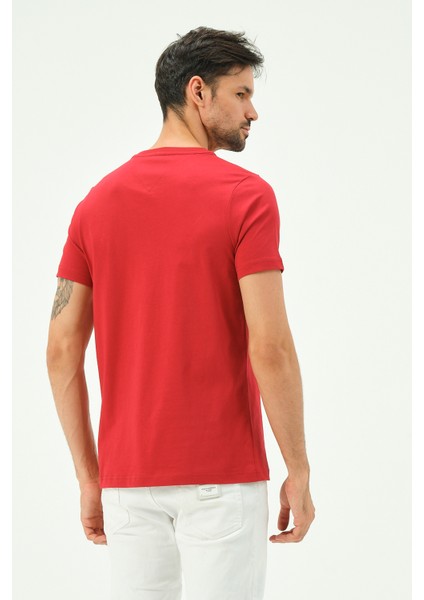 Kırmızı Casual Sıfır Yaka Büyük Beden Bıg Sıze Erkek Tişört indirimleri