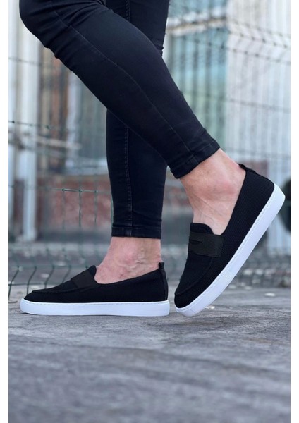 Wagoon WG061 Siyah Triko Babet Erkek Casual Ayakkabı