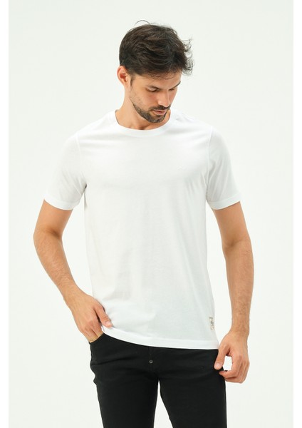 Beyaz Casual Sıfır Yaka Büyük Beden Bıg Sıze Erkek Tişört fiyatları