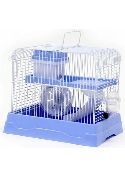 Dayang Kıvrımlı Hamster Kafesi Mavi 30X23X26 cm