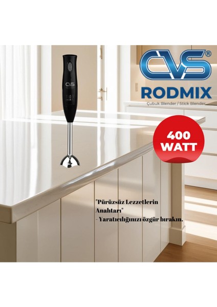 Dn 1251 Rodmix Çubuk Blender - Siyah 400 Watt
