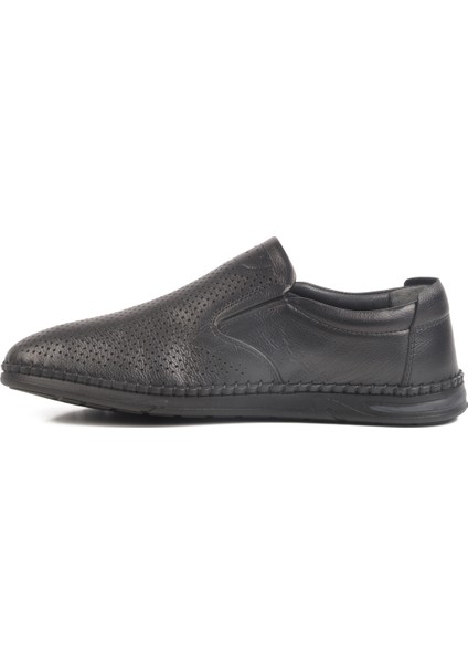 Siyah Hakiki Deri Erkek Günlük Ayakkabı Lion LO0419-106 M fiyatları