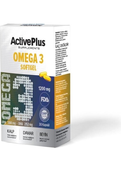 Activeplus Omega 3 30 Yumuşak Kapsül
